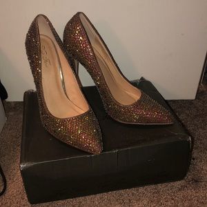 Pink Rhinestone Heels